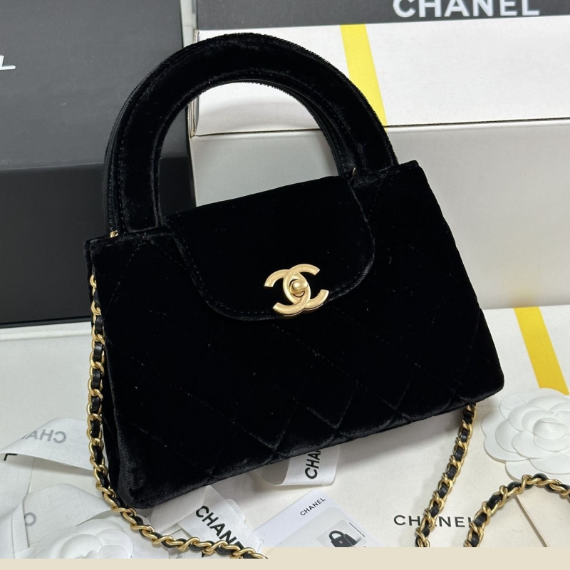Ch*el top handle bags